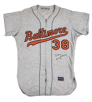 1964 Robin Roberts Game Used & Signed Baltimore Orioles Road Jersey (MEARS A8 & Beckett)
